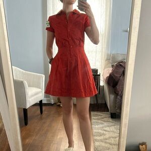 Petit Banana Republic orange dress - with pockets!